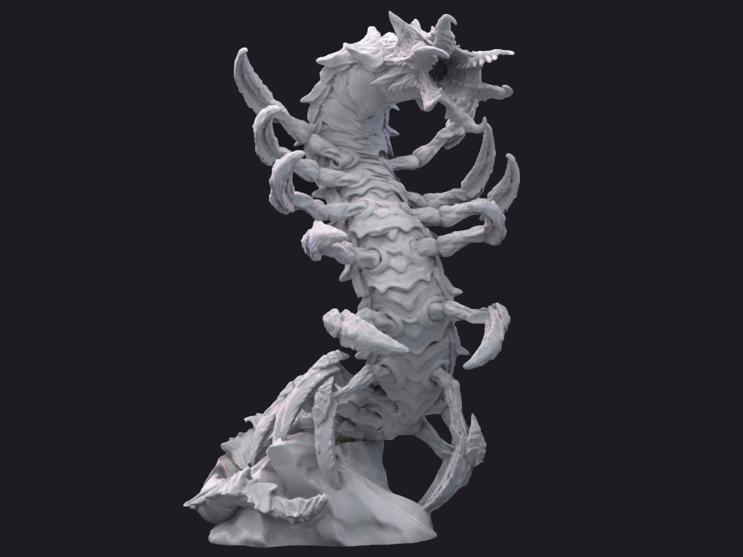 Remorhaz, centipede worm - Mini Monster Mayhem Printed Miniature | Dungeons & Dragons | Pathfinder | Tabletop