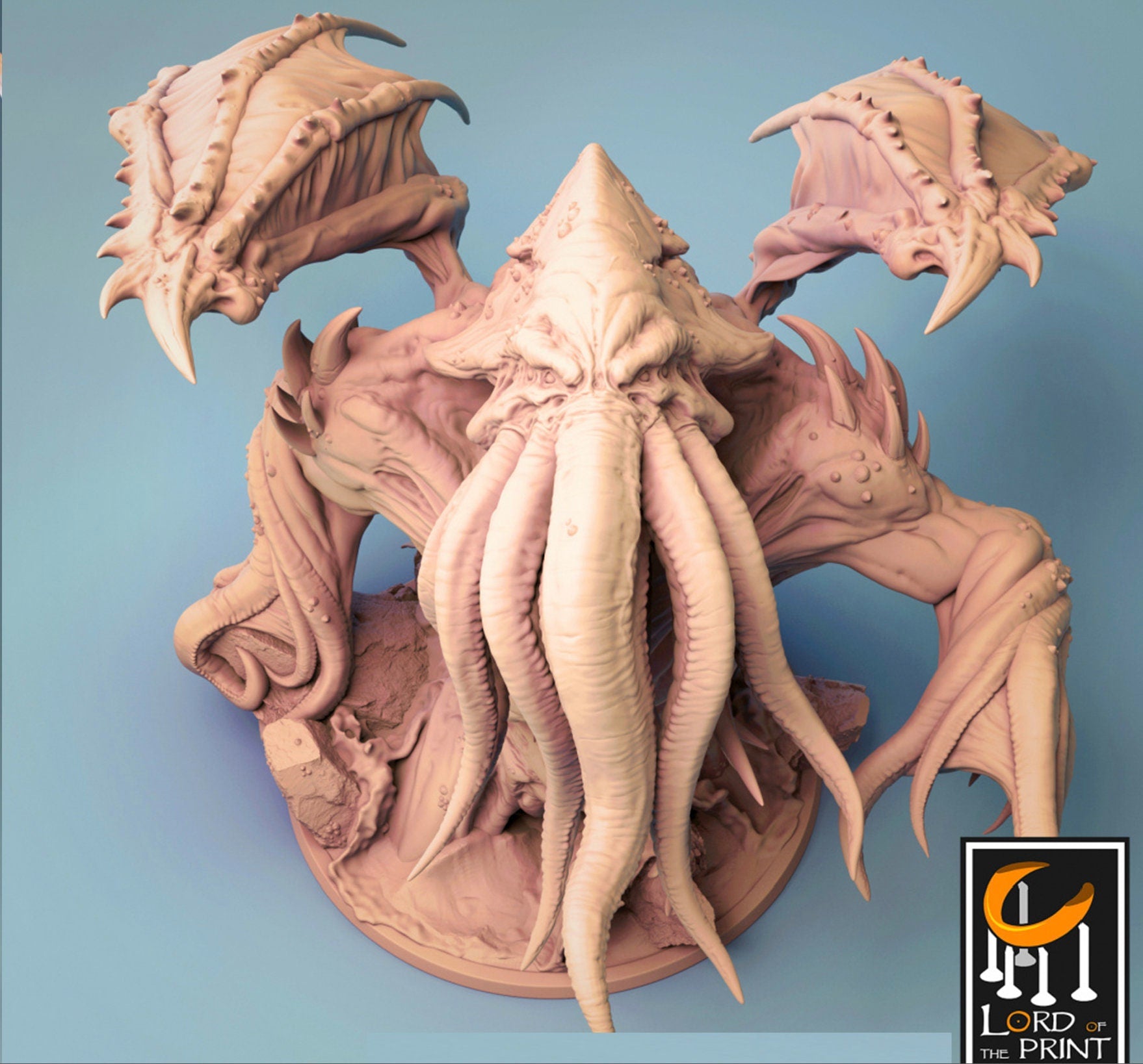 Cthulhu Painted Model - Lord of the Print Miniature | Dungeons & Dragons | Pathfinder | Tabletop