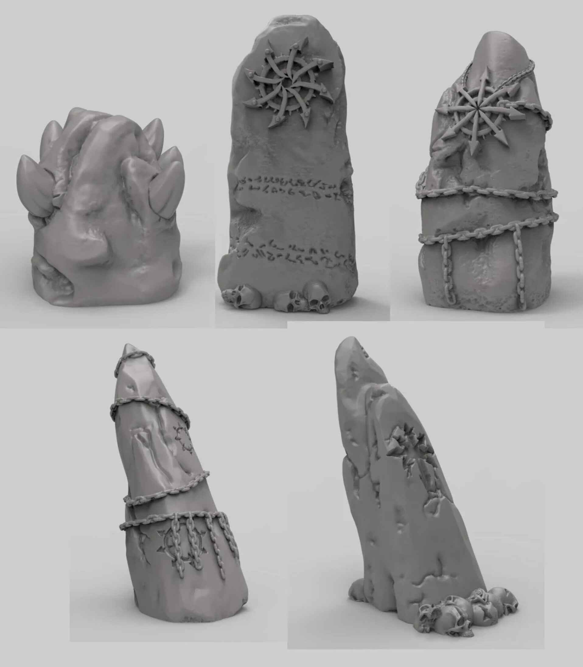 Chaos Heard Stones - Duncan Shadow Printed Miniature | Dungeons & Dragons | Pathfinder | Tabletop