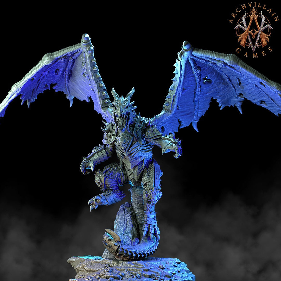 Erevos the Death Dragon - Archvillain Games Printed Miniatures | Dungeons & Dragons | Pathfinder | Tabletop