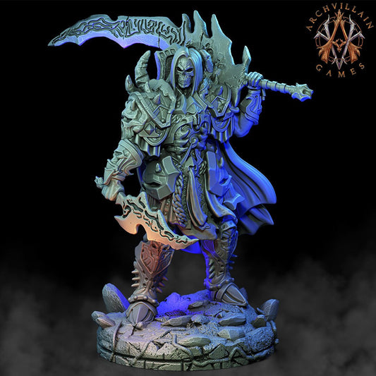 Wulgreth, Skeleton Knight - Archvillain Games Printed Miniatures | Dungeons & Dragons | Pathfinder | Tabletop