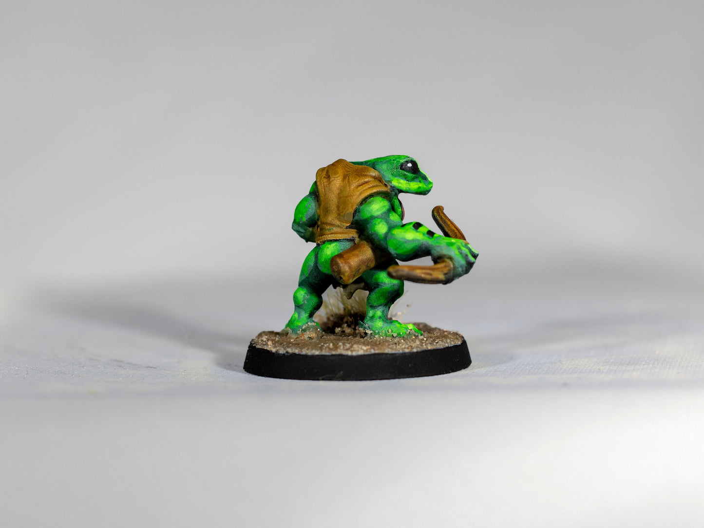 Boggard Frog Ranger with Bow - Duncan Shadow Printed Miniature | Dungeons & Dragons | Pathfinder | Tabletop