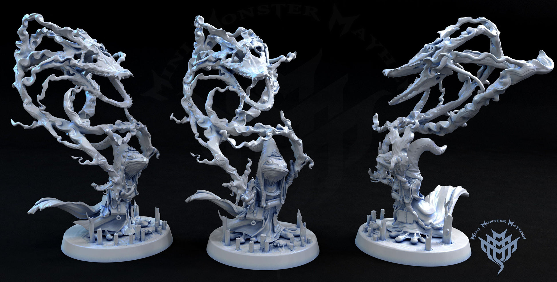 Frogmancer - Mini Monster Mayhem Printed Miniature | Dungeons & Dragons | Pathfinder | Tabletop