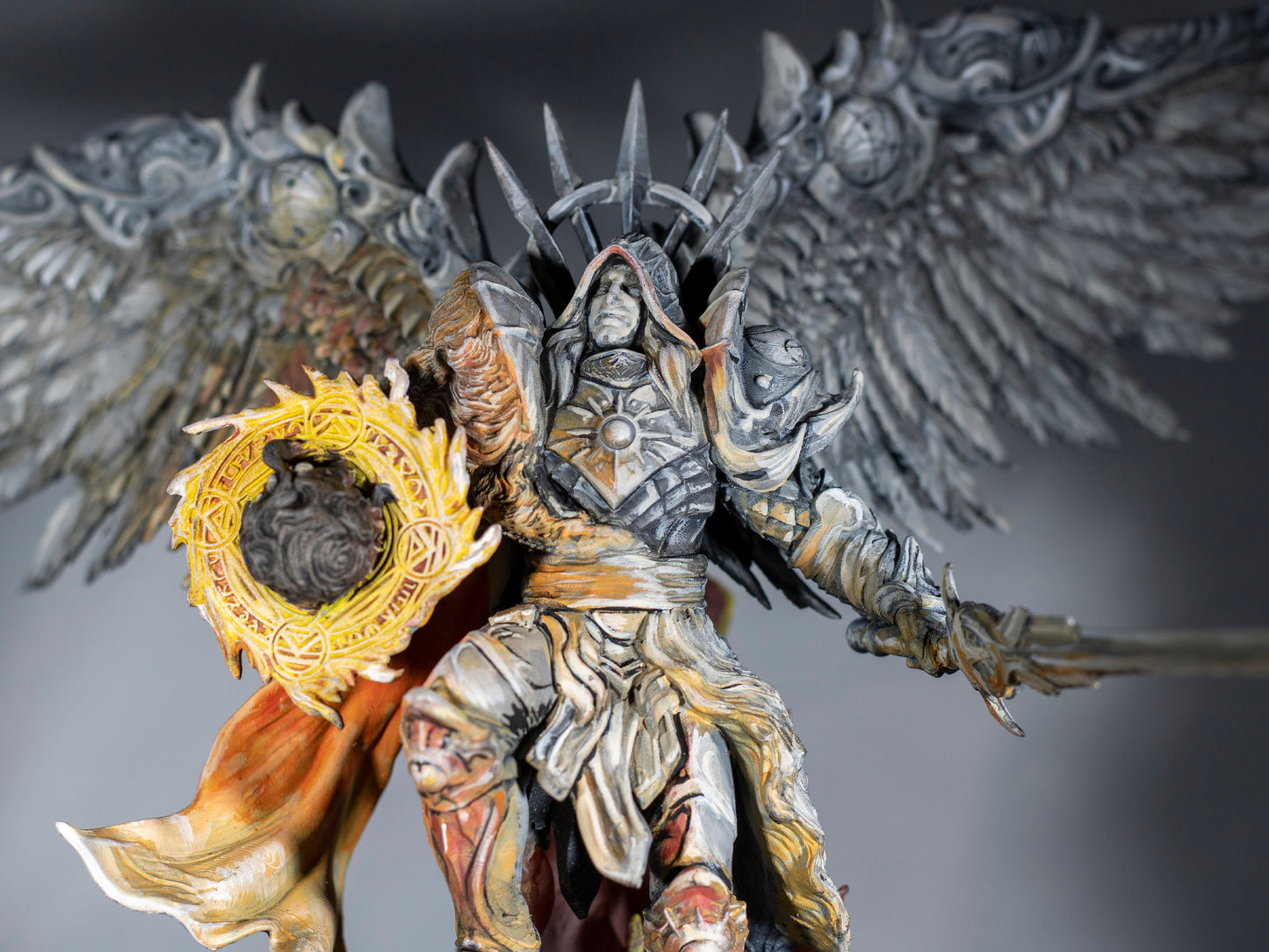 Omniel, Male Celestial Angel - Archvillain Games Printed Miniature | Dungeons & Dragons | Pathfinder | Tabletop