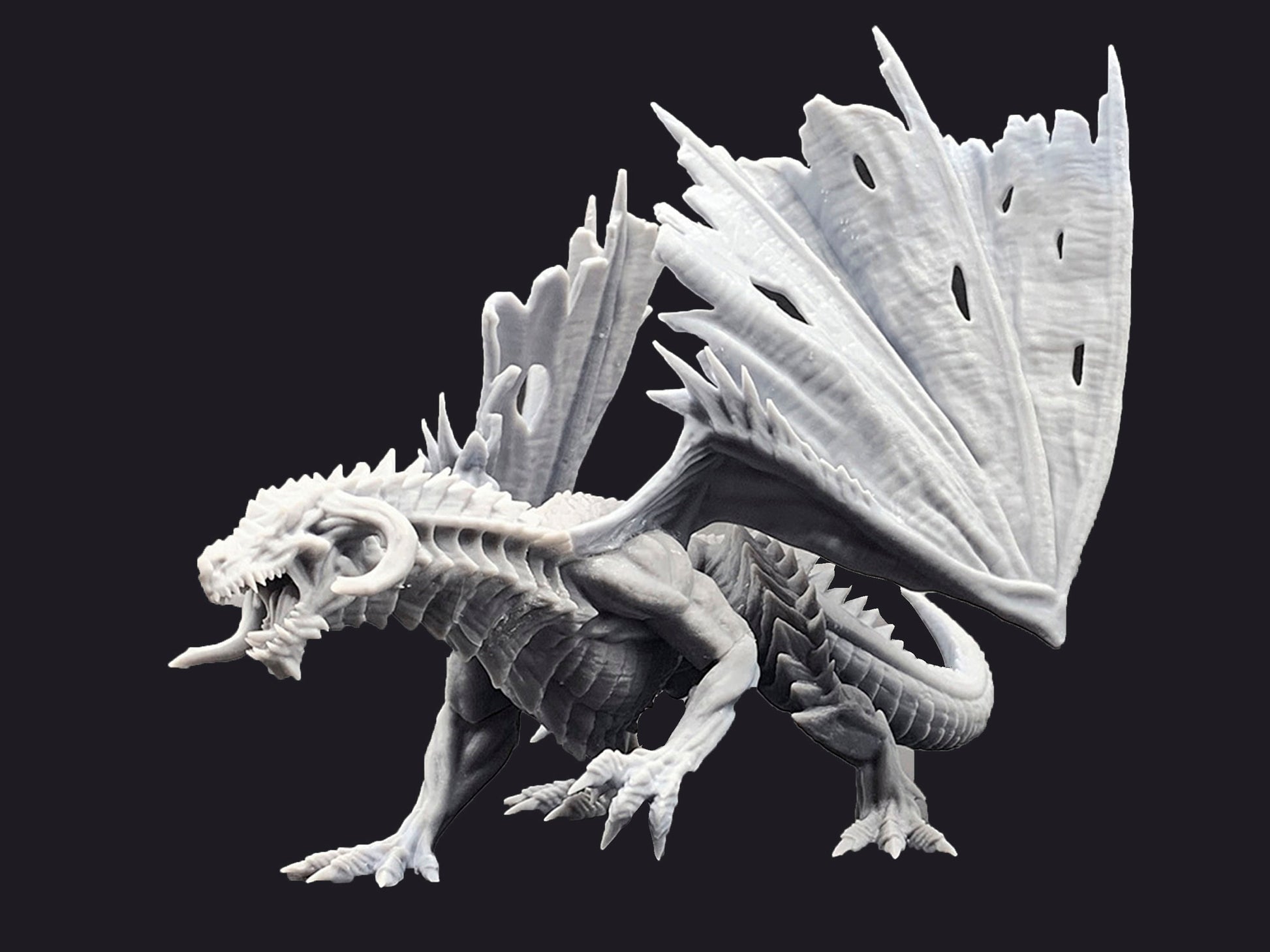 Black Dragon - Mini Monster Mayhem Printed Miniature | Dungeons & Dragons | Pathfinder | Tabletop