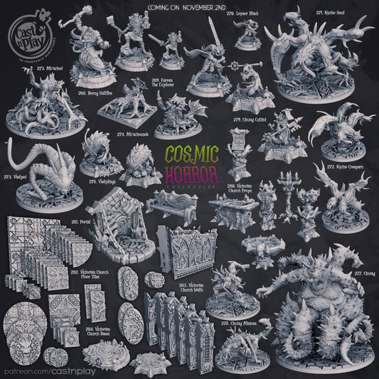 Cosmic Horror Terrain Bundle - Cast n Play Printed Miniature | Dungeons & Dragons | Pathfinder | Tabletop