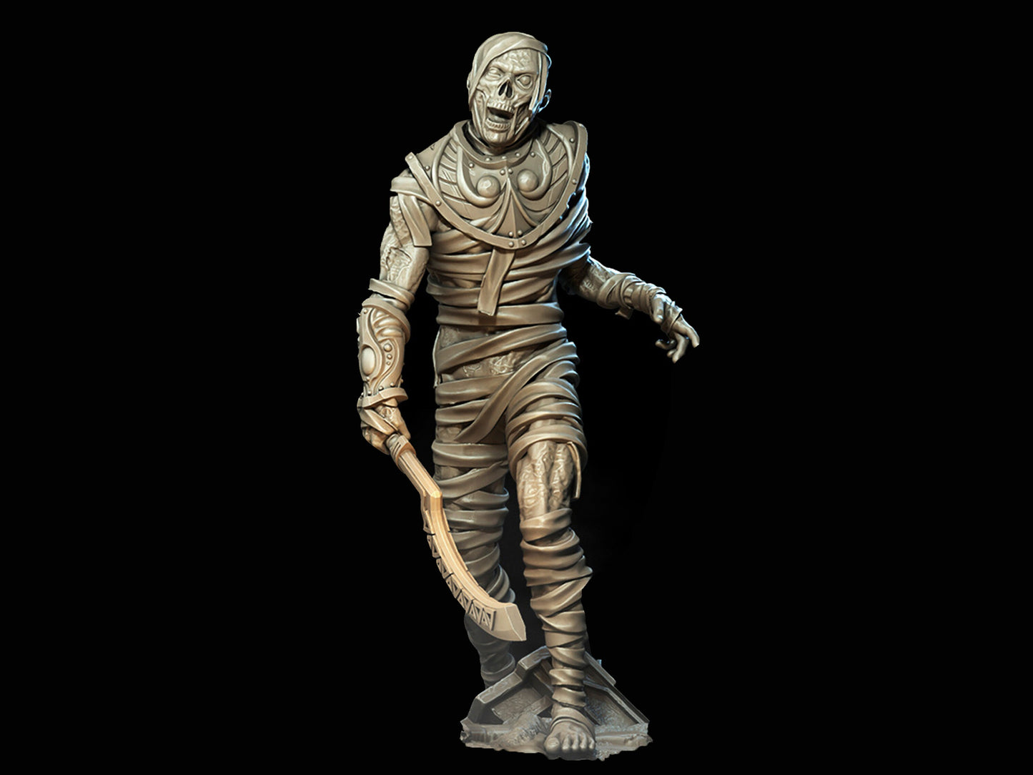 Giant Mummy - Archvillain Games Printed Miniature | Dungeons & Dragons | Pathfinder | Tabletop