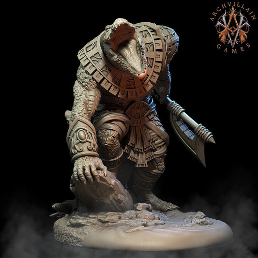 Sobesken, Ancient Egypian Guardian - Archvillain Games Printed Miniature | Dungeons & Dragons | Pathfinder | Tabletop