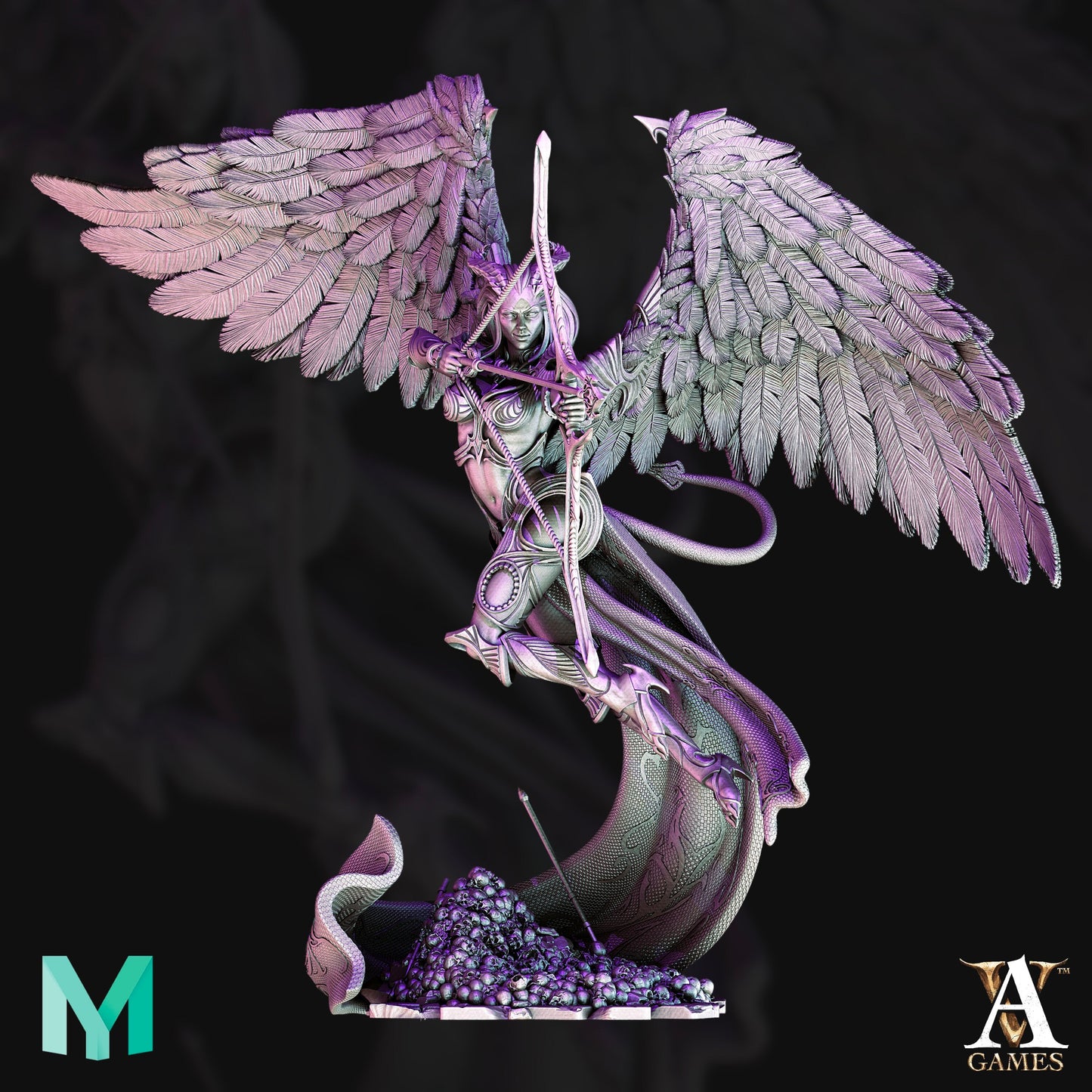 Amora, Avatar of Cupid - Archvillain Games Printed Miniature | Dungeons & Dragons | Pathfinder | Tabletop