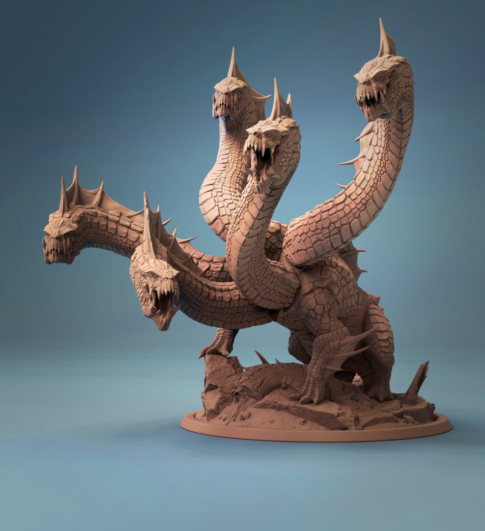 Hydra - Lord of the Print Miniature | Dungeons & Dragons | Pathfinder | Tabletop