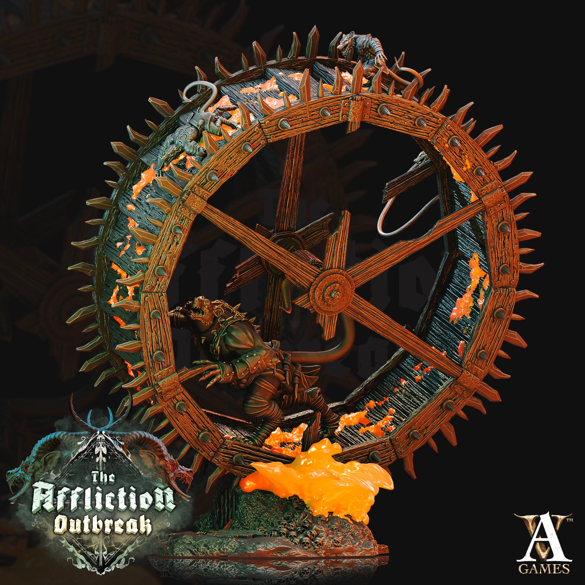 The Wheel - Archvillain Games Printed Miniature Model | Diarama | Dungeons & Dragons | Pathfinder | Tabletop
