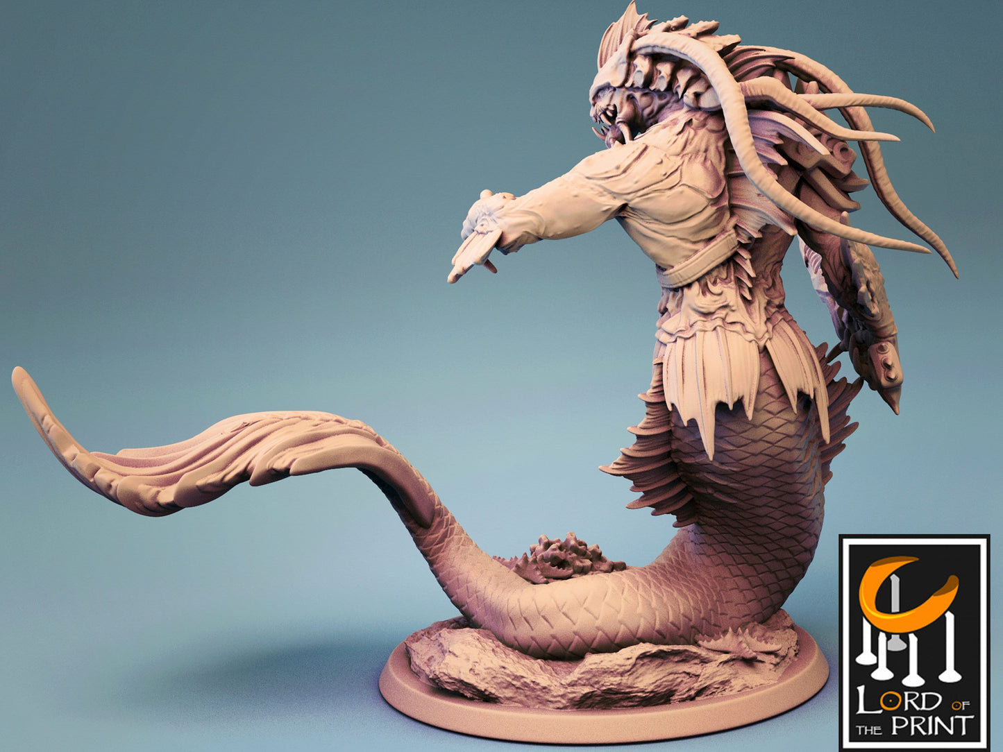 Triton - Lord of the Print Miniature | Dungeons & Dragons | Pathfinder | Tabletop