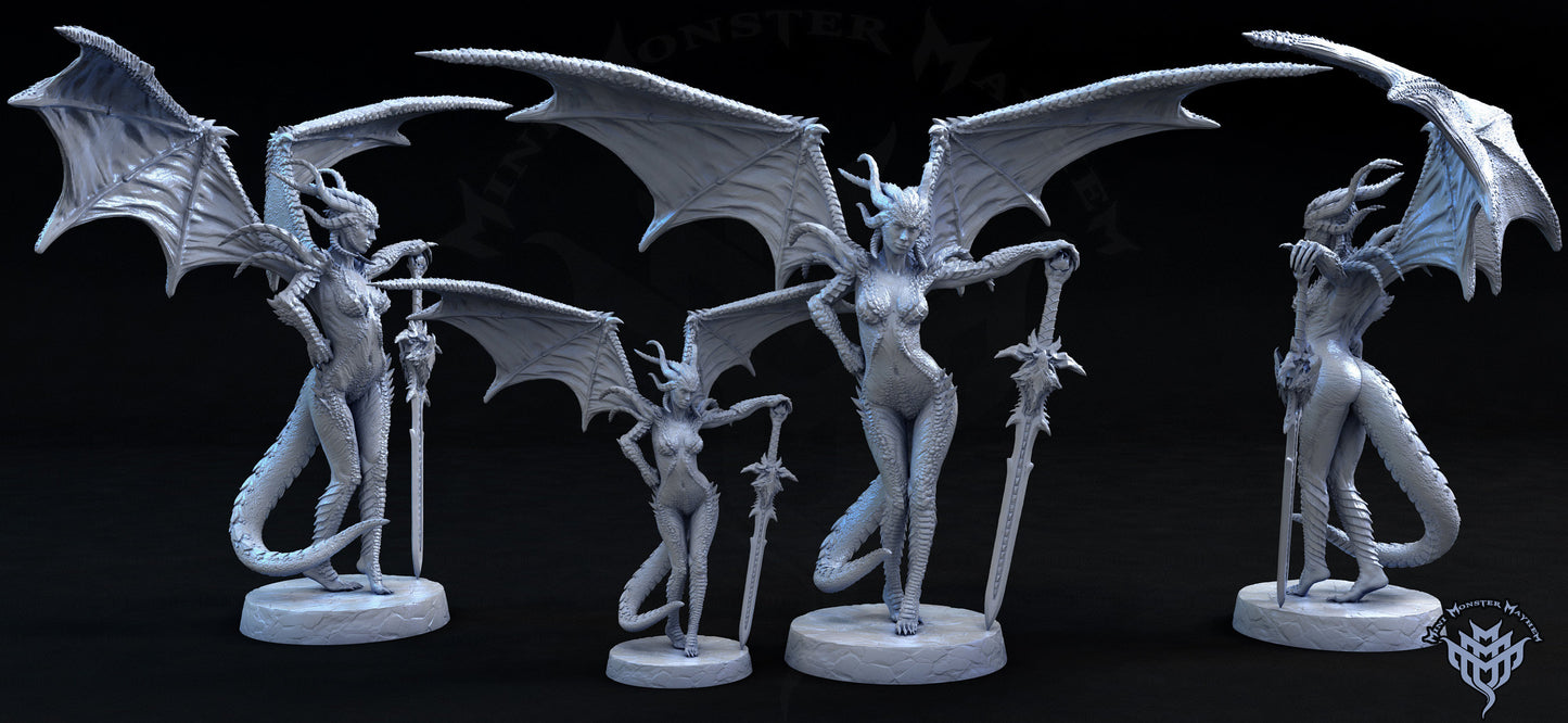 Queen of Chaos - Mini Monster Mayhem Printed Miniature | Dungeons & Dragons | Pathfinder | Tabletop