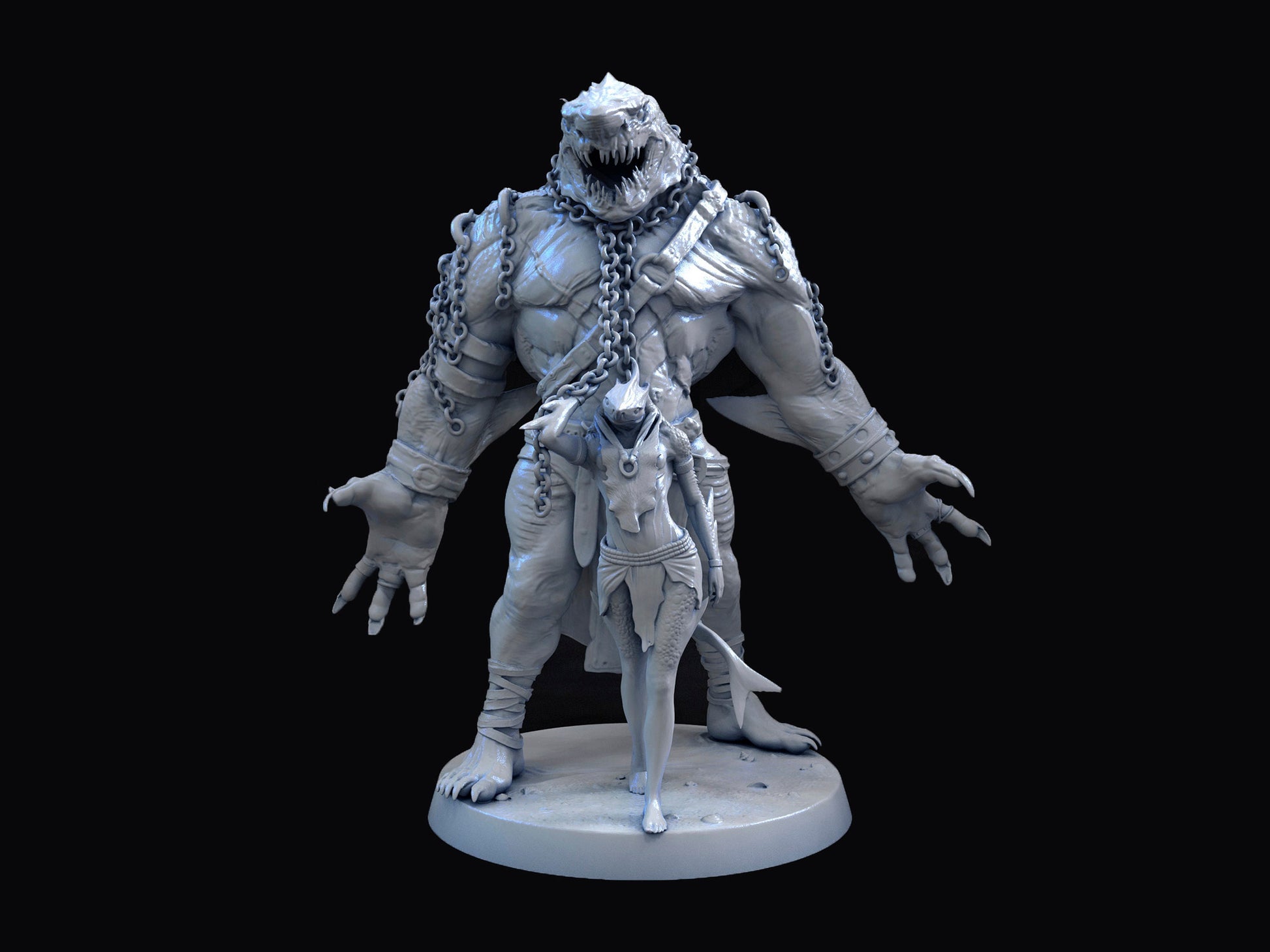 Sekolin painted model - Mini Monster Mayhem Printed Miniature | Dungeons & Dragons | Pathfinder | Tabletop