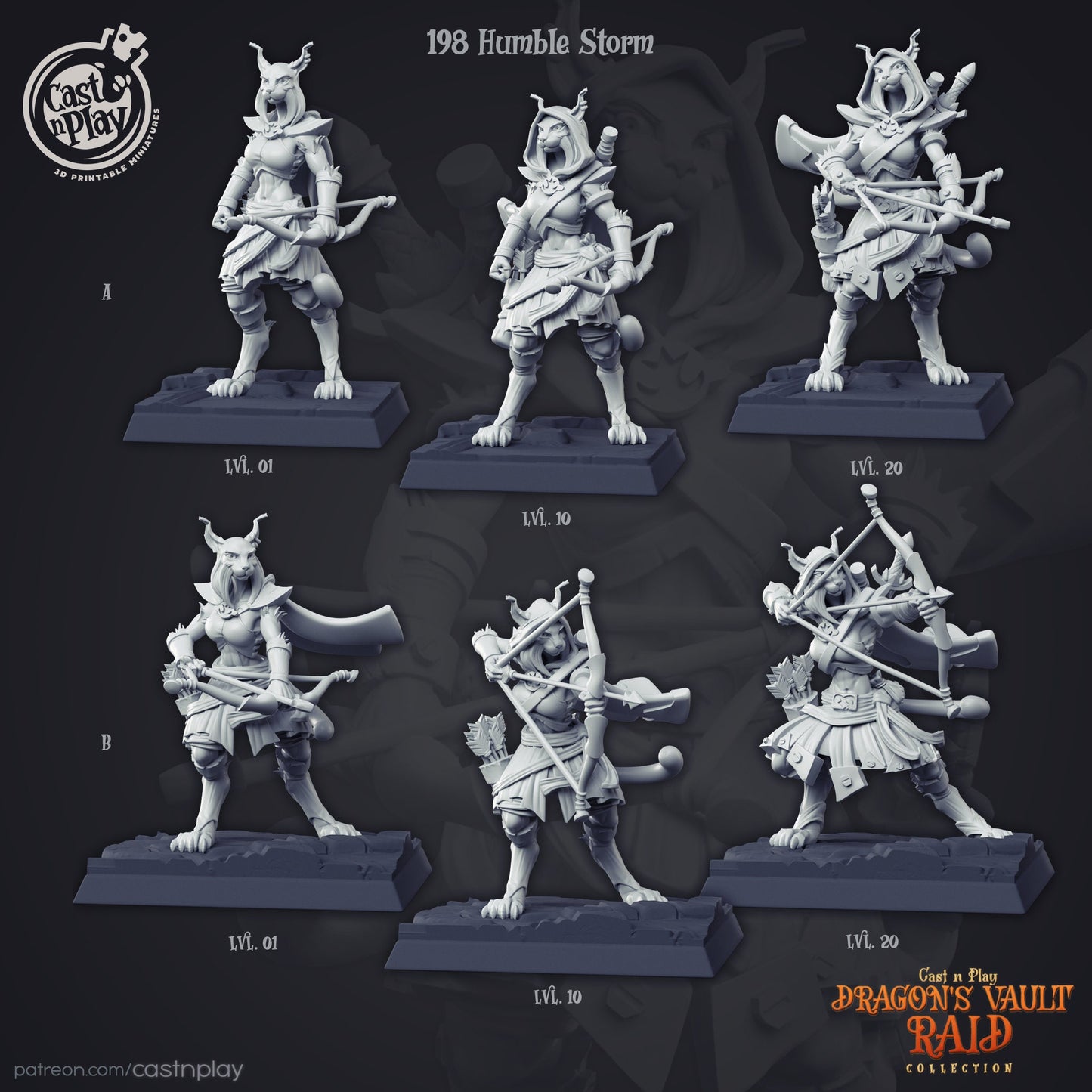 Humble Storm - Cast n Play Printed Miniature | Dungeons & Dragons | Pathfinder | Tabletop