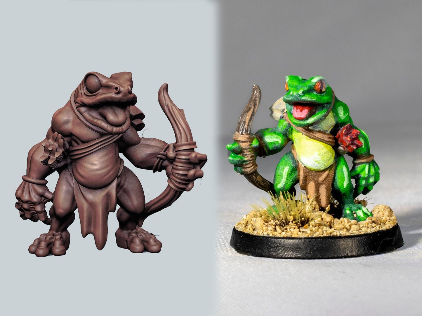 Boggard Bundle - Duncan Shadow Printed Miniature | Dungeons & Dragons | Pathfinder | Tabletop