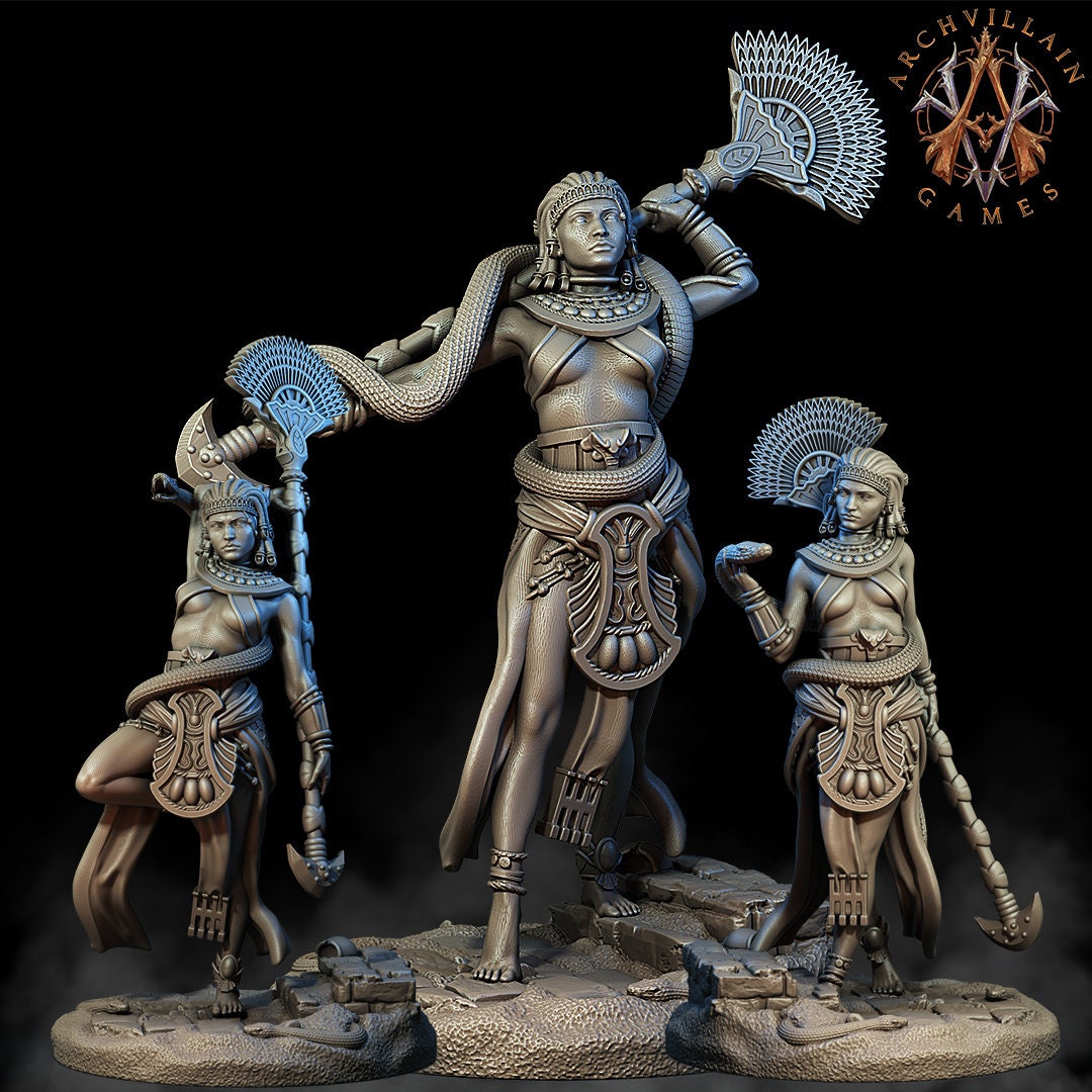 Anphotep, Ancient Egyptian Hero - Archvillain Games Printed Miniature | Dungeons & Dragons | Pathfinder | Tabletop