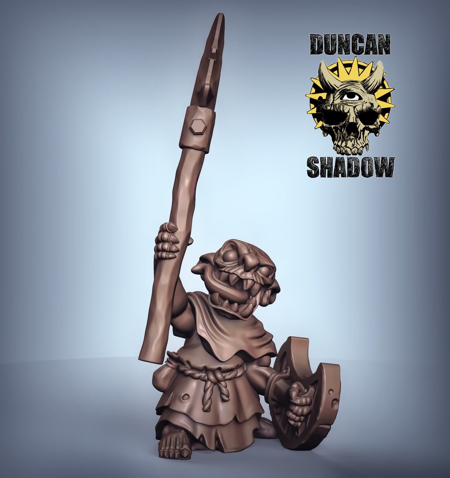 Goblins with Spears - 3 Duncan Shadow Printed Miniatures | Dungeons & Dragons | Pathfinder | Tabletop