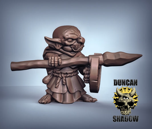 Goblins with Spears - 3 Duncan Shadow Printed Miniatures | Dungeons & Dragons | Pathfinder | Tabletop