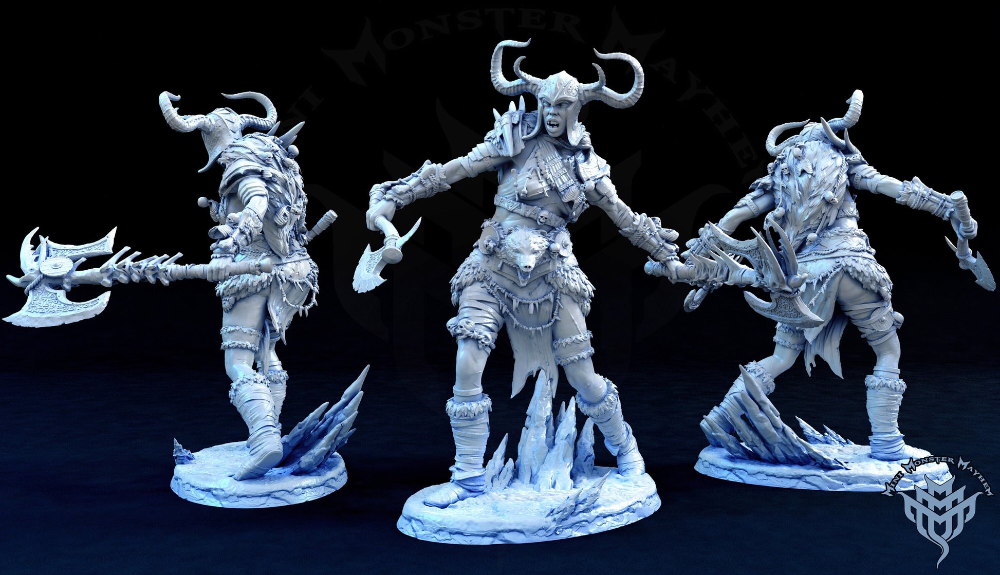 Frost Giant - Mini Monster Mayhem Printed Miniature | Dungeons & Dragons | Pathfinder | Tabletop