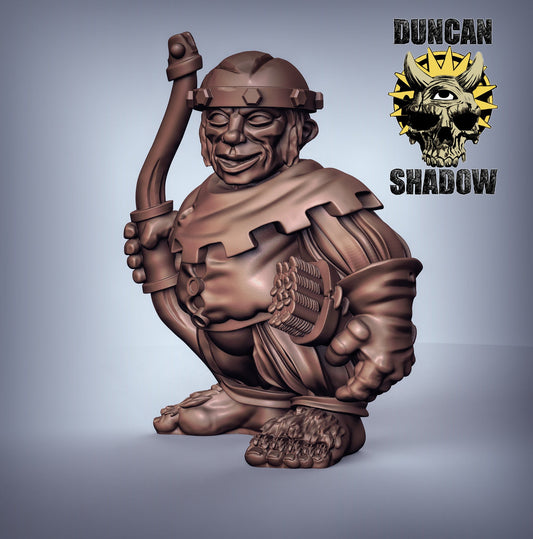 Halfling with Bow - Duncan Shadow Printed Miniature | Dungeons & Dragons | Pathfinder | Tabletop