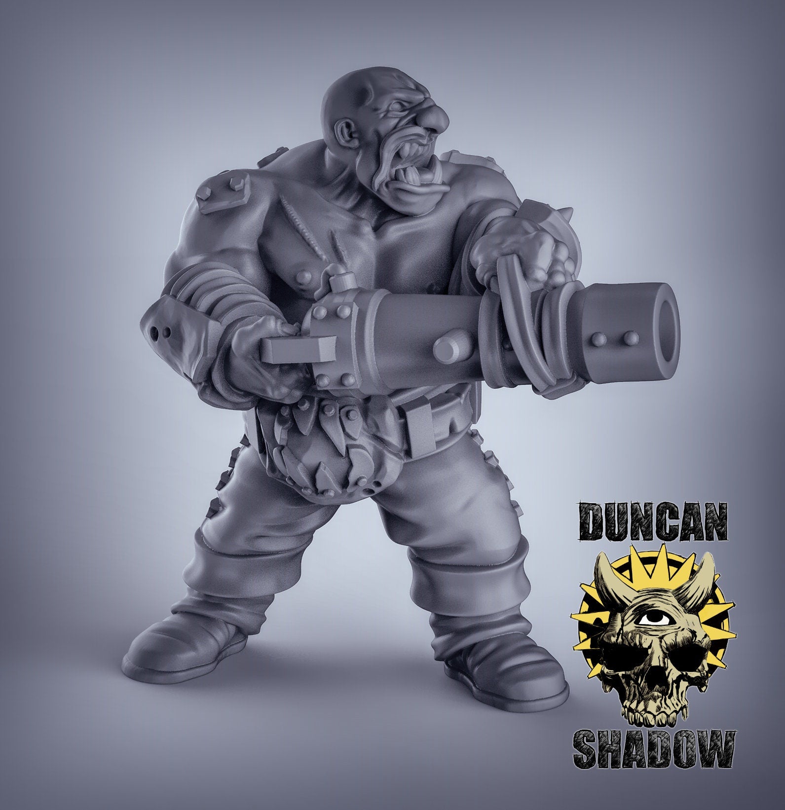 Ogre Leadbelcher - Duncan Shadow Printed Miniature | Dungeons & Dragons | Pathfinder | Tabletop