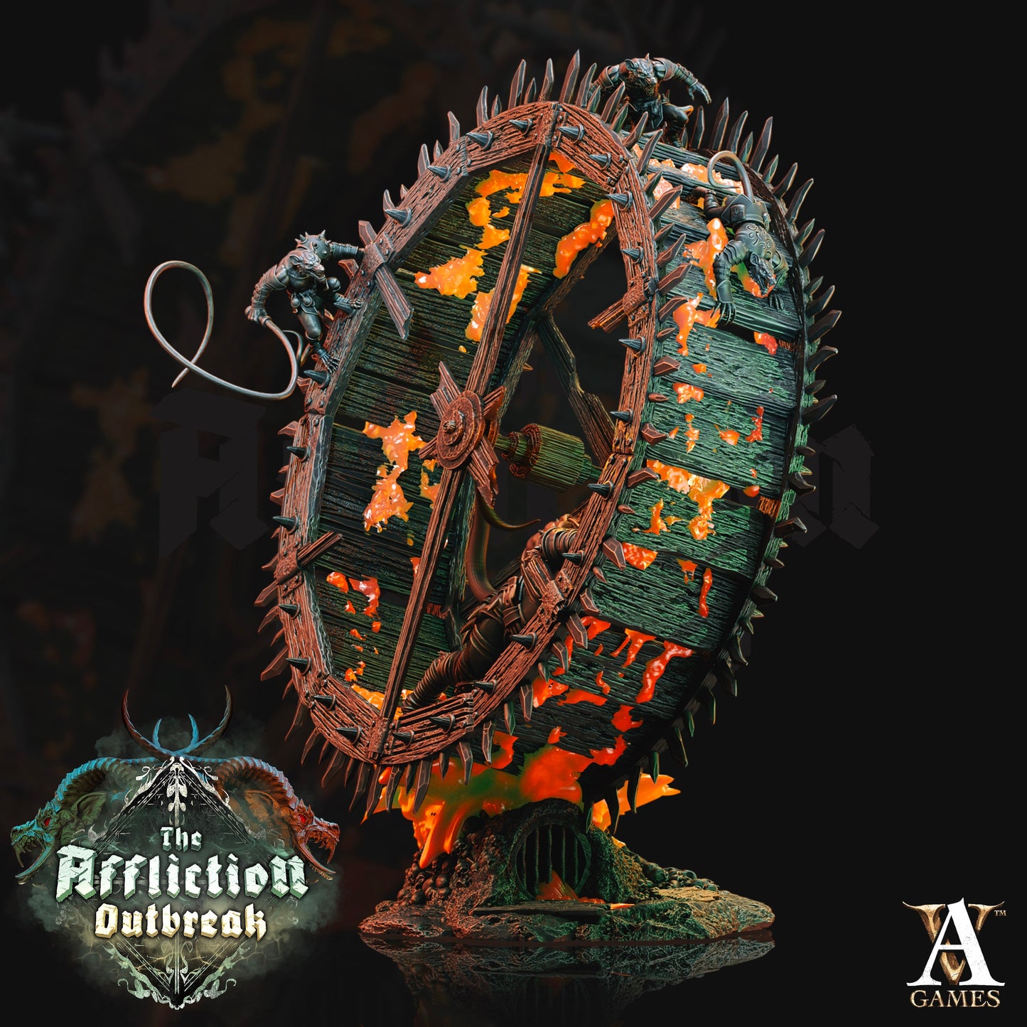 The Wheel - Archvillain Games Printed Miniature Model | Diarama | Dungeons & Dragons | Pathfinder | Tabletop