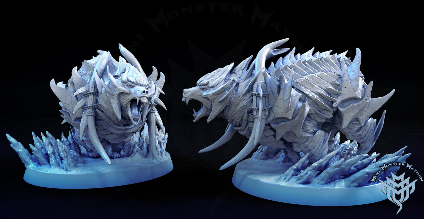 Polar Bear - Mini Monster Mayhem Printed Miniature/Diarama | Dungeons & Dragons | Pathfinder | Tabletop