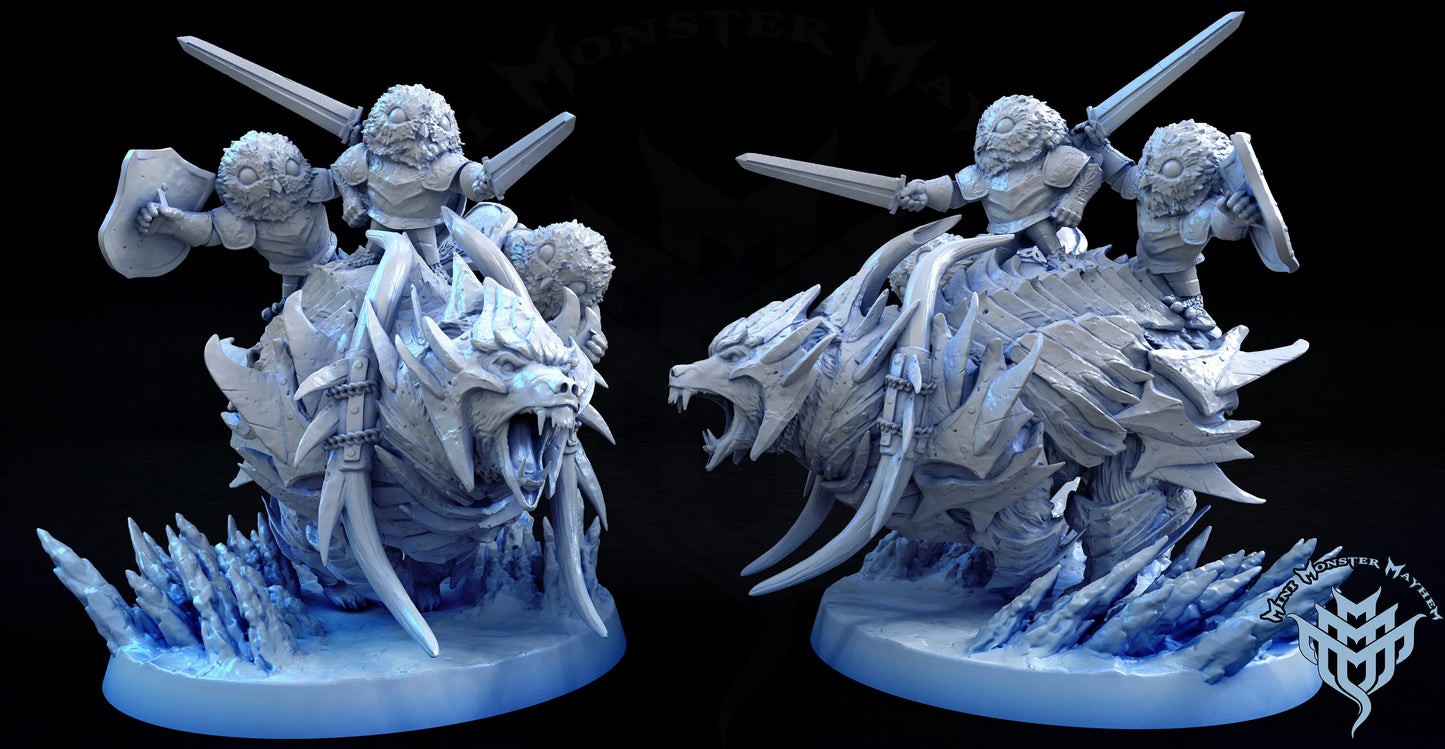 Polar Bear - Mini Monster Mayhem Printed Miniature/Diarama | Dungeons & Dragons | Pathfinder | Tabletop