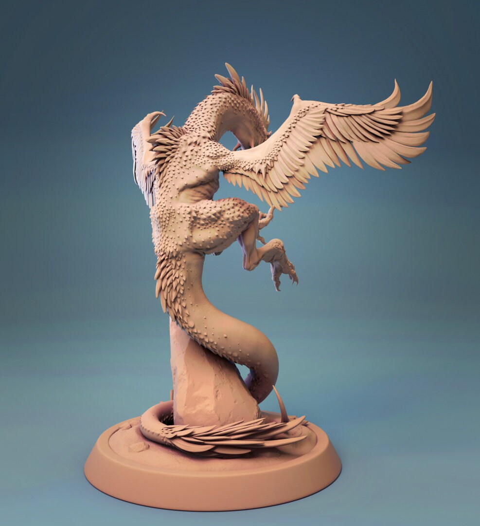 Dragon Chicken - Lord of the Print Miniature | Dungeons & Dragons | Pathfinder | Tabletop