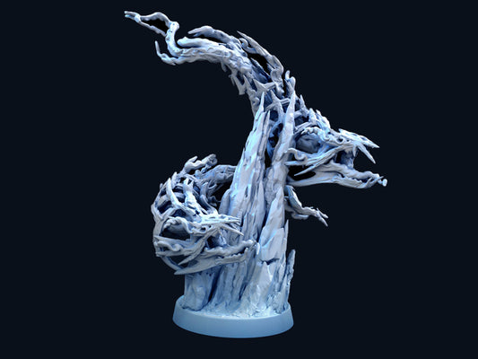 Ice Serpent - Mini Monster Mayhem Printed Miniature | Dungeons & Dragons | Pathfinder | Tabletop