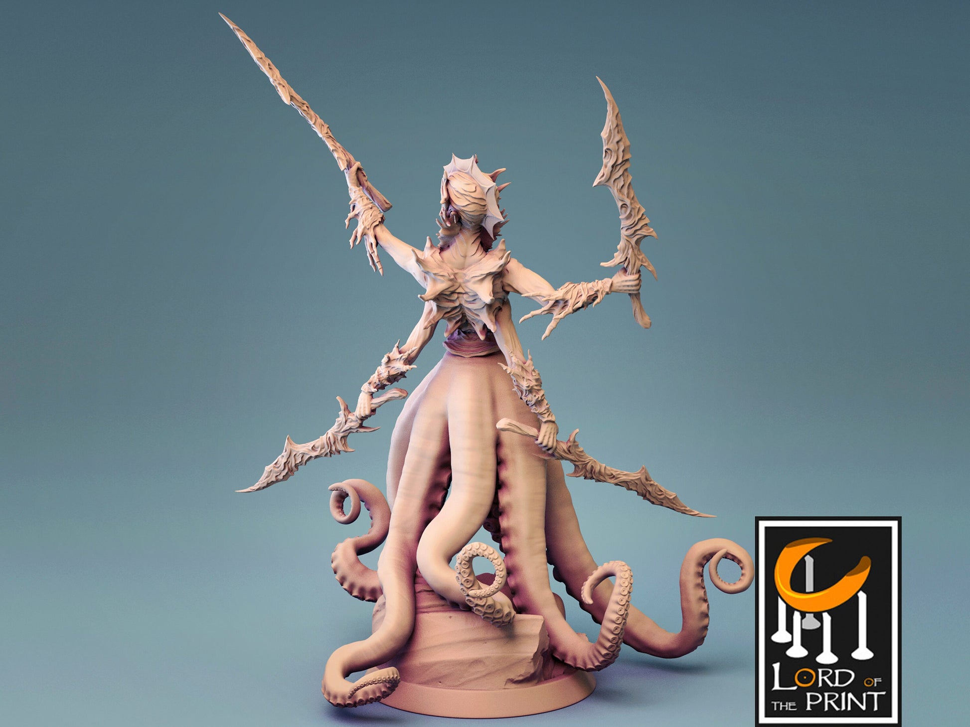 Sea Guardian - Lord of the Print Miniature | Dungeons & Dragons | Pathfinder | Tabletop