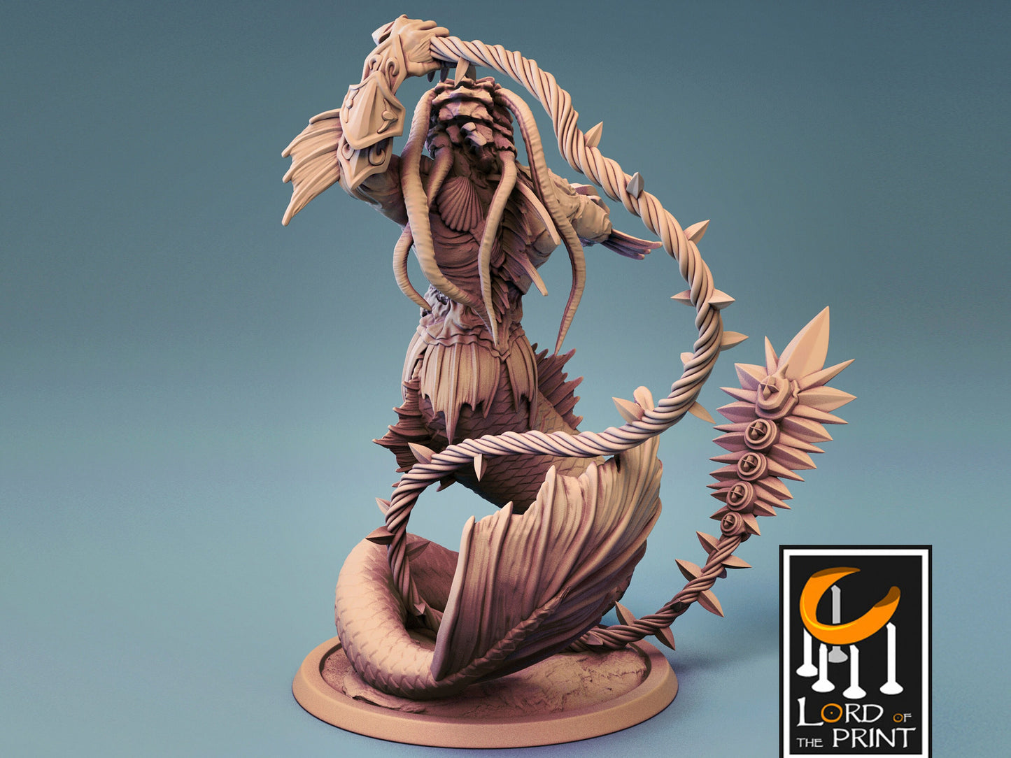 Triton - Lord of the Print Miniature | Dungeons & Dragons | Pathfinder | Tabletop