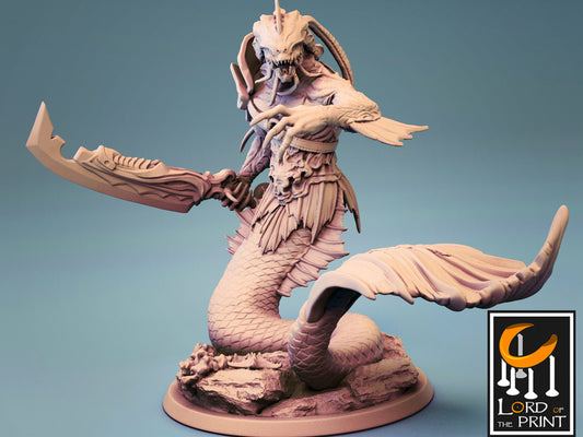 Triton - Lord of the Print Miniature | Dungeons & Dragons | Pathfinder | Tabletop