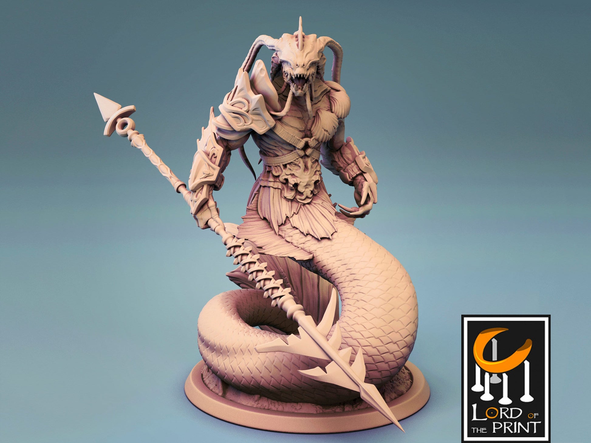 Triton - Lord of the Print Miniature | Dungeons & Dragons | Pathfinder | Tabletop