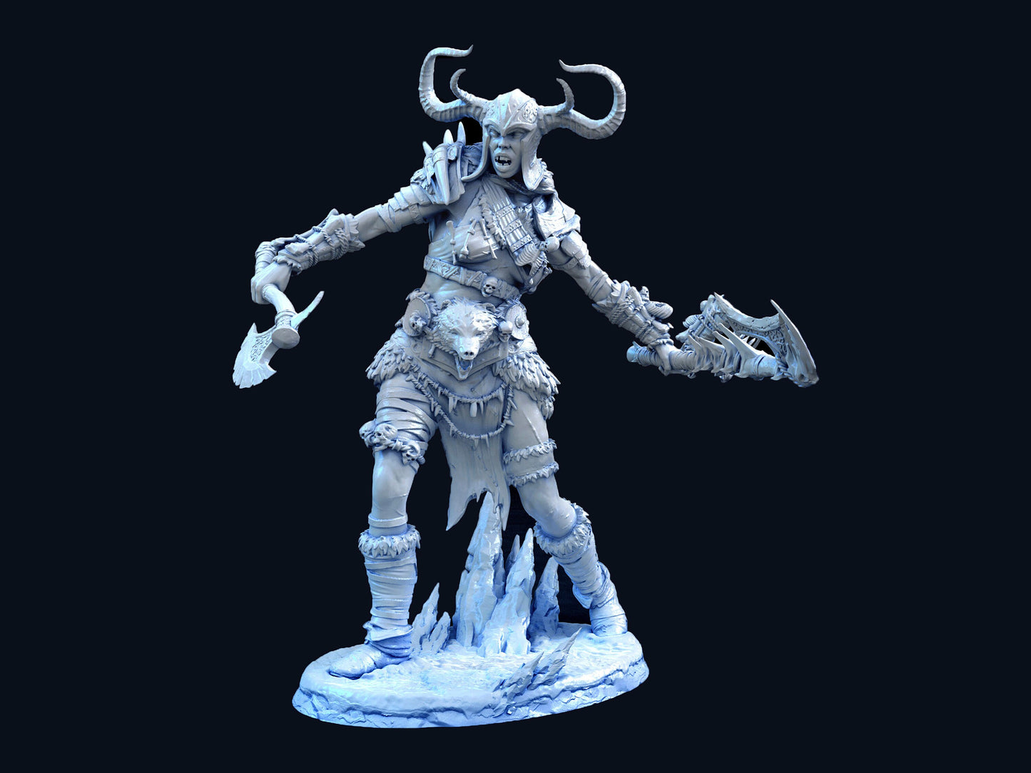 Frost Giant - Mini Monster Mayhem Printed Miniature | Dungeons & Dragons | Pathfinder | Tabletop