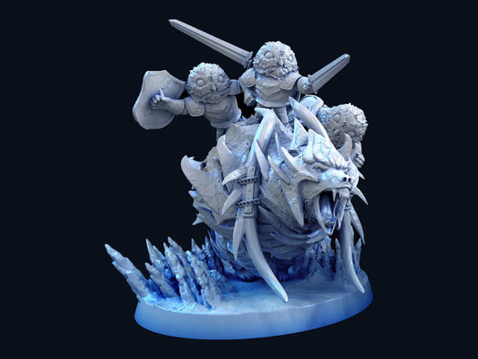 Polar Bear - Mini Monster Mayhem Printed Miniature/Diarama | Dungeons & Dragons | Pathfinder | Tabletop