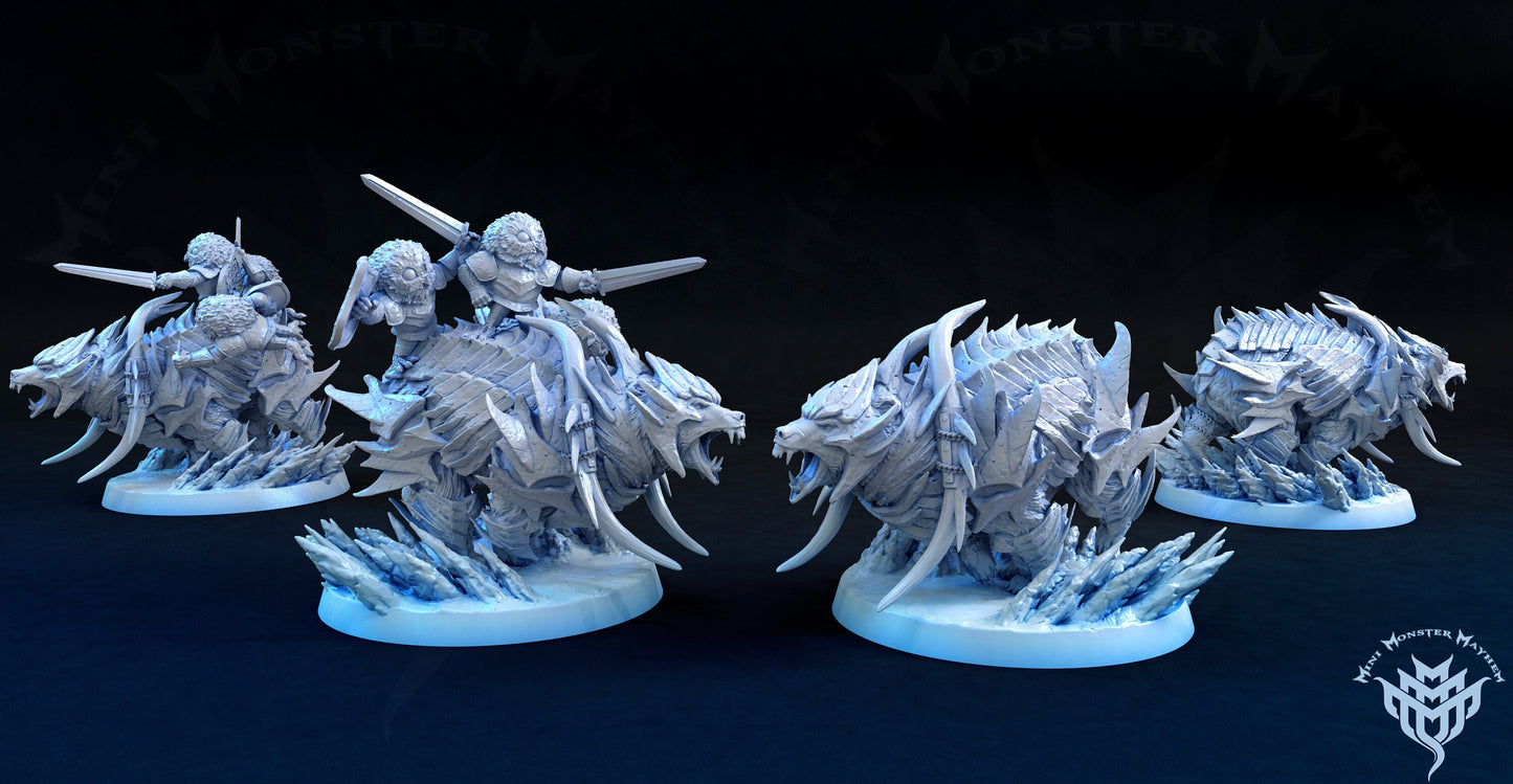 Polar Bear - Mini Monster Mayhem Printed Miniature/Diarama | Dungeons & Dragons | Pathfinder | Tabletop