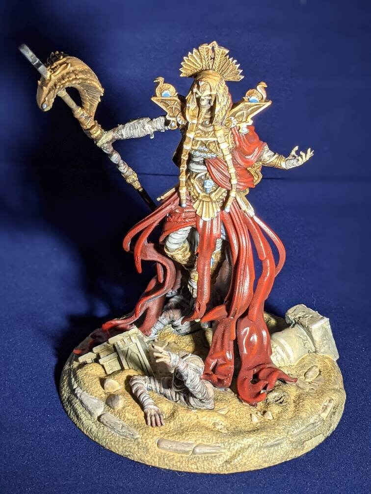 Undead Anubis, Ancient Egyptian God King - Archvillain Games Printed Miniature | Dungeons & Dragons | Pathfinder | Tabletop