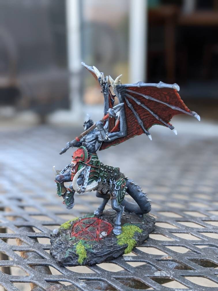 Decataurs, Centaur Demon - Archvillain Games Printed Miniature | Dungeons & Dragons | Pathfinder | Tabletop