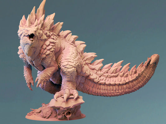 Gojira | Godzilla | Kaiju Monster - Lord of the Print Miniature | Dungeons & Dragons | Pathfinder | Tabletop