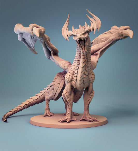 Green Dragon - Lord of the Print Miniature | Dungeons & Dragons | Pathfinder | Tabletop