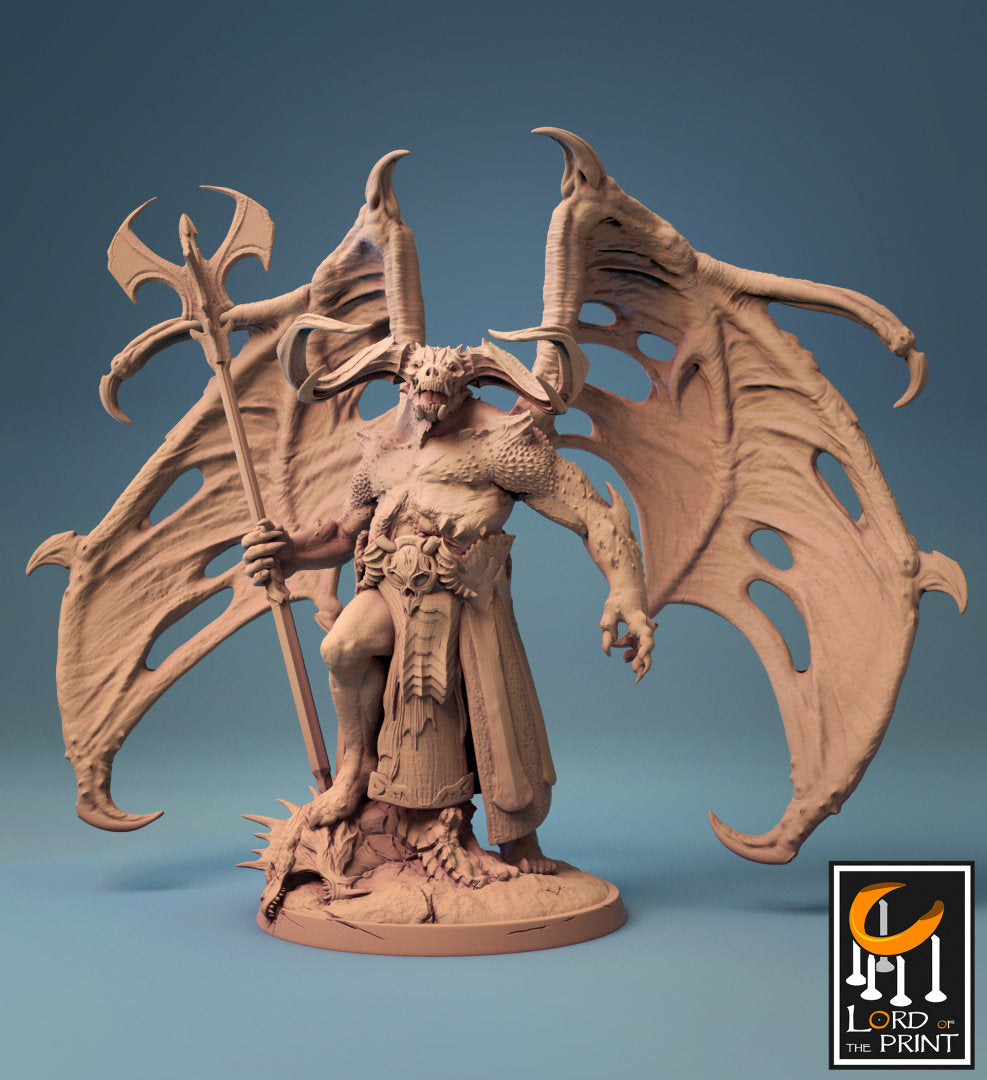 Demon King - Lord of the Print Miniature | Dungeons & Dragons | Pathfinder | Tabletop