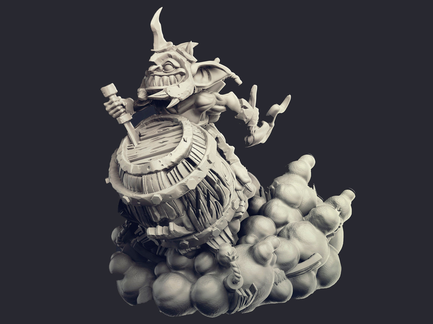 Hegg, Goblin Bomber - Cast n Play Printed Miniature | Dungeons & Dragons | Pathfinder | Tabletop