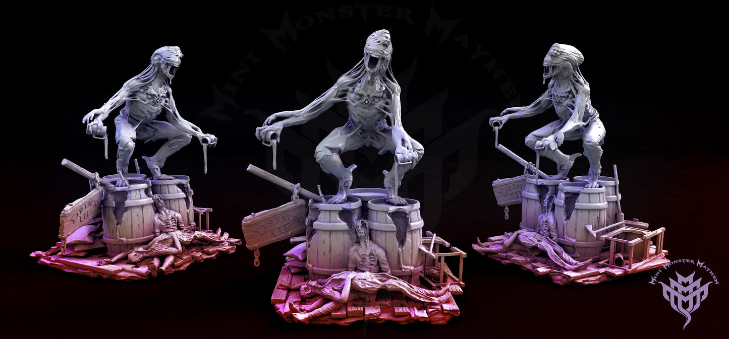 Tavern/Bar Monster and Terrain - Mini Monster Mayhem Printed Miniature Diarama | Dungeons & Dragons | Pathfinder | Tabletop