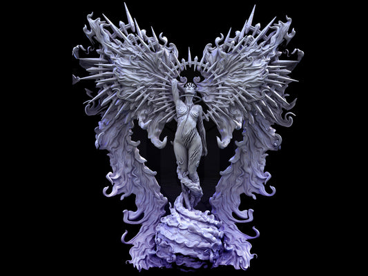 Angel, Solar Eclipsed Celestial - Mini Monster Mayhem Printed Miniature | Dungeons & Dragons | Pathfinder | Tabletop