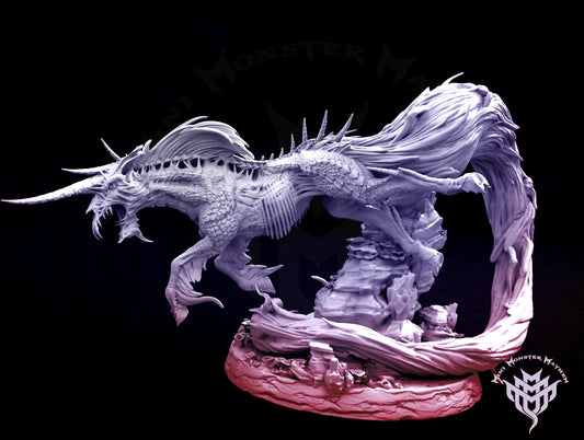 Wraithful Kirin - Mini Monster Mayhem Printed Miniature | Dungeons & Dragons | Pathfinder | Tabletop