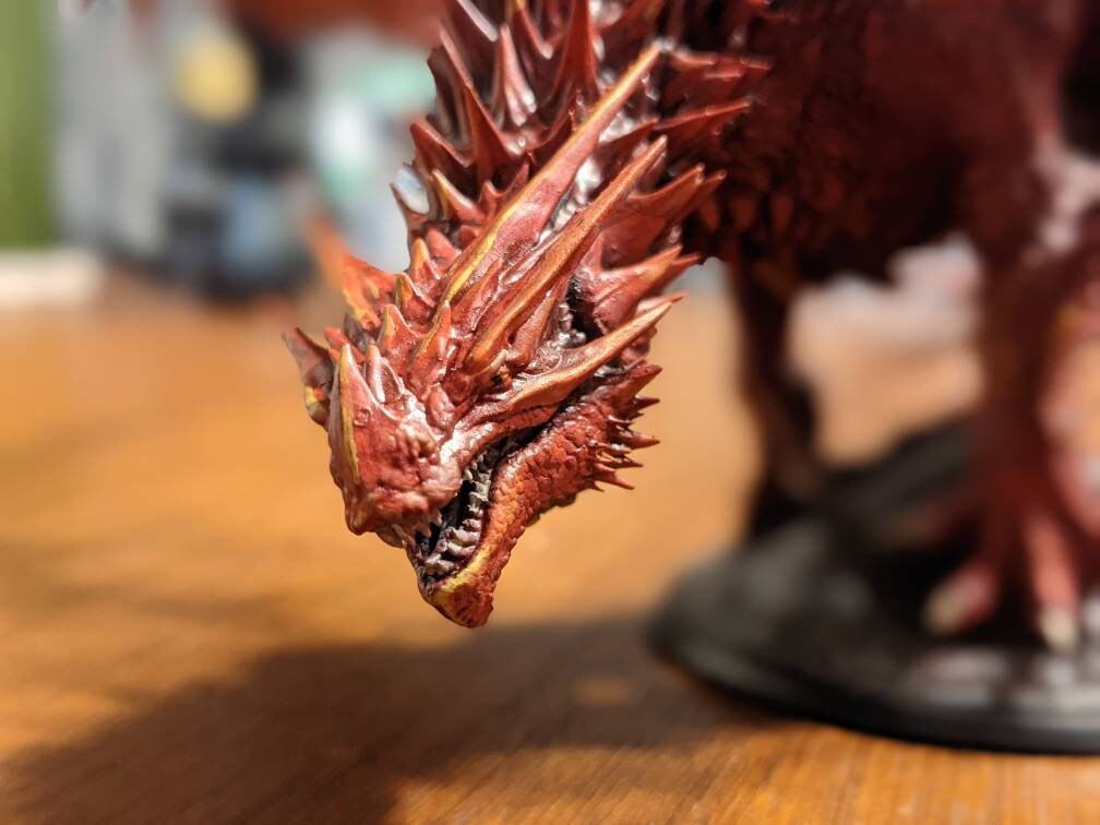 Adult Red Dragon - Lord of the Print Miniature | Dungeons & Dragons | Pathfinder | Tabletop