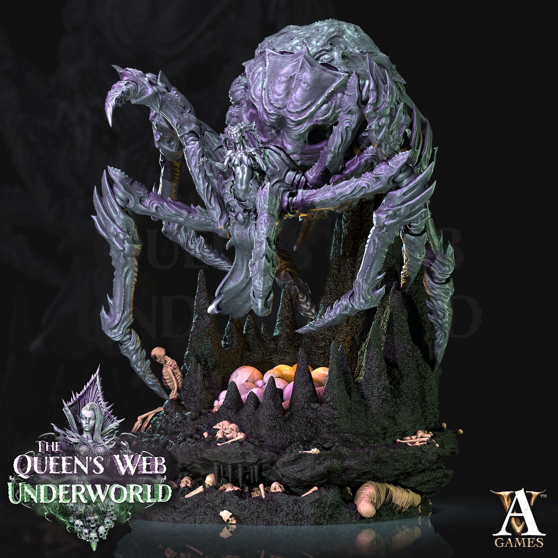 Arachnis Ascended - Archvillain Games Printed Miniature | Dungeons & Dragons | Pathfinder | Tabletop