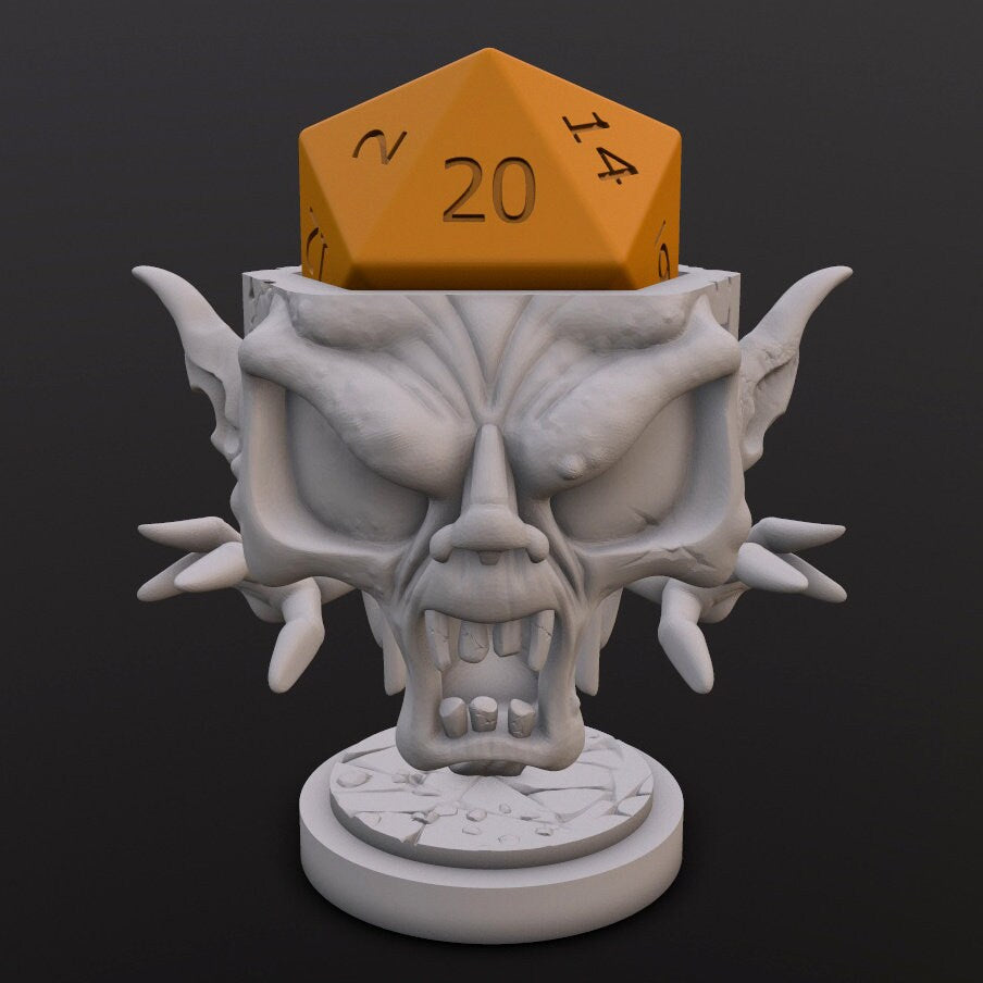 Dice Head - Specter - Dice Heads Printed Miniatures | Dungeons & Dragons | Pathfinder | Tabletop